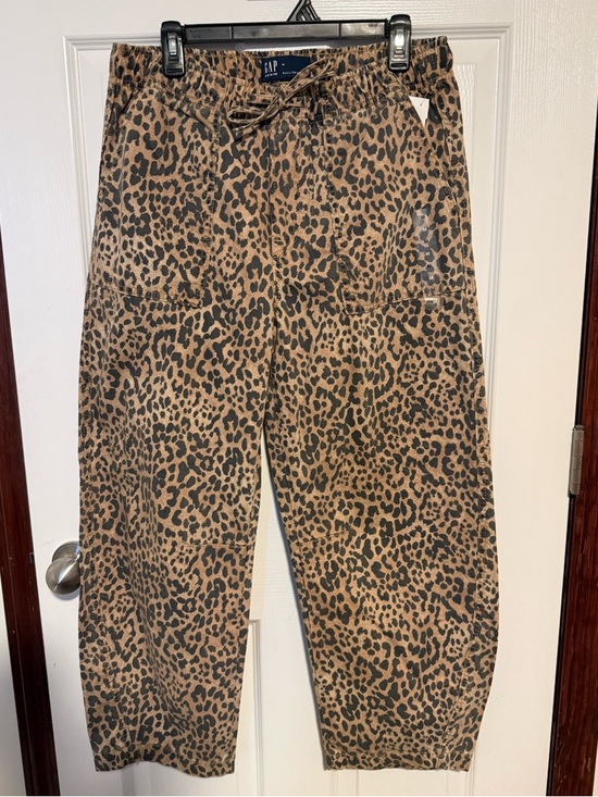 GAP Denim - Gap Leopard Print Barrel Jeans